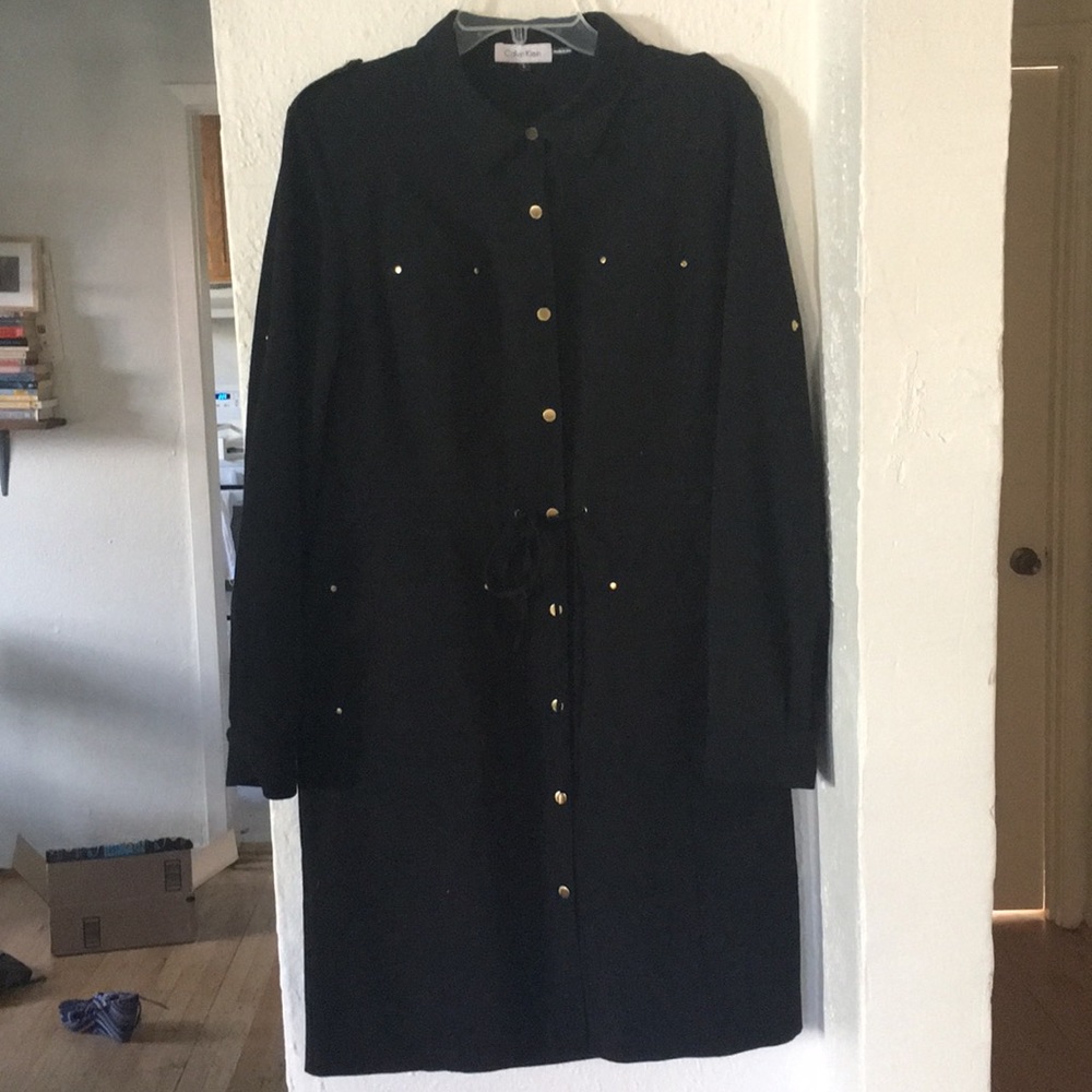 Calvin Klein - safari shirt dress